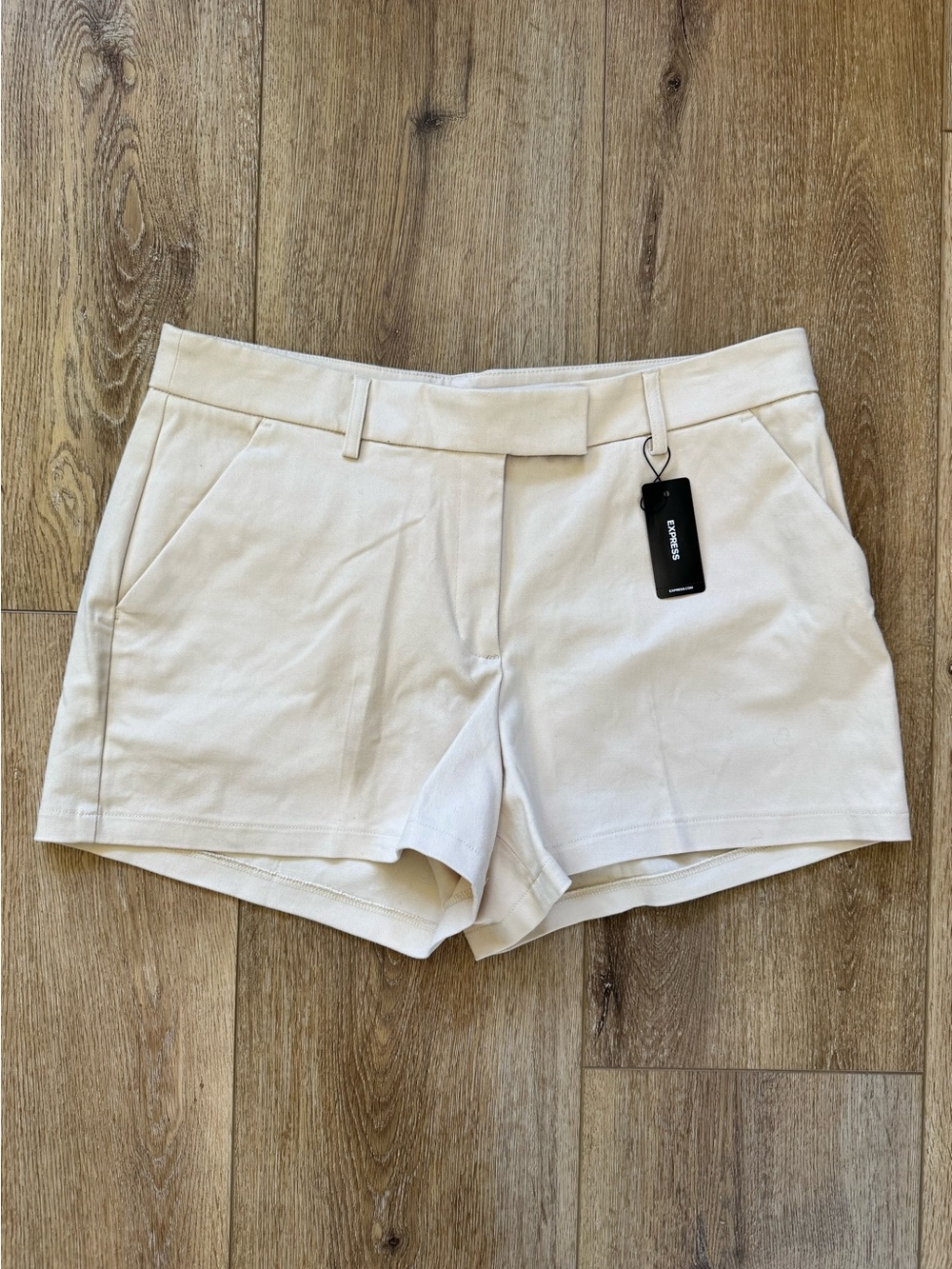 NWT Express Editor Shorts - Khaki Size 10